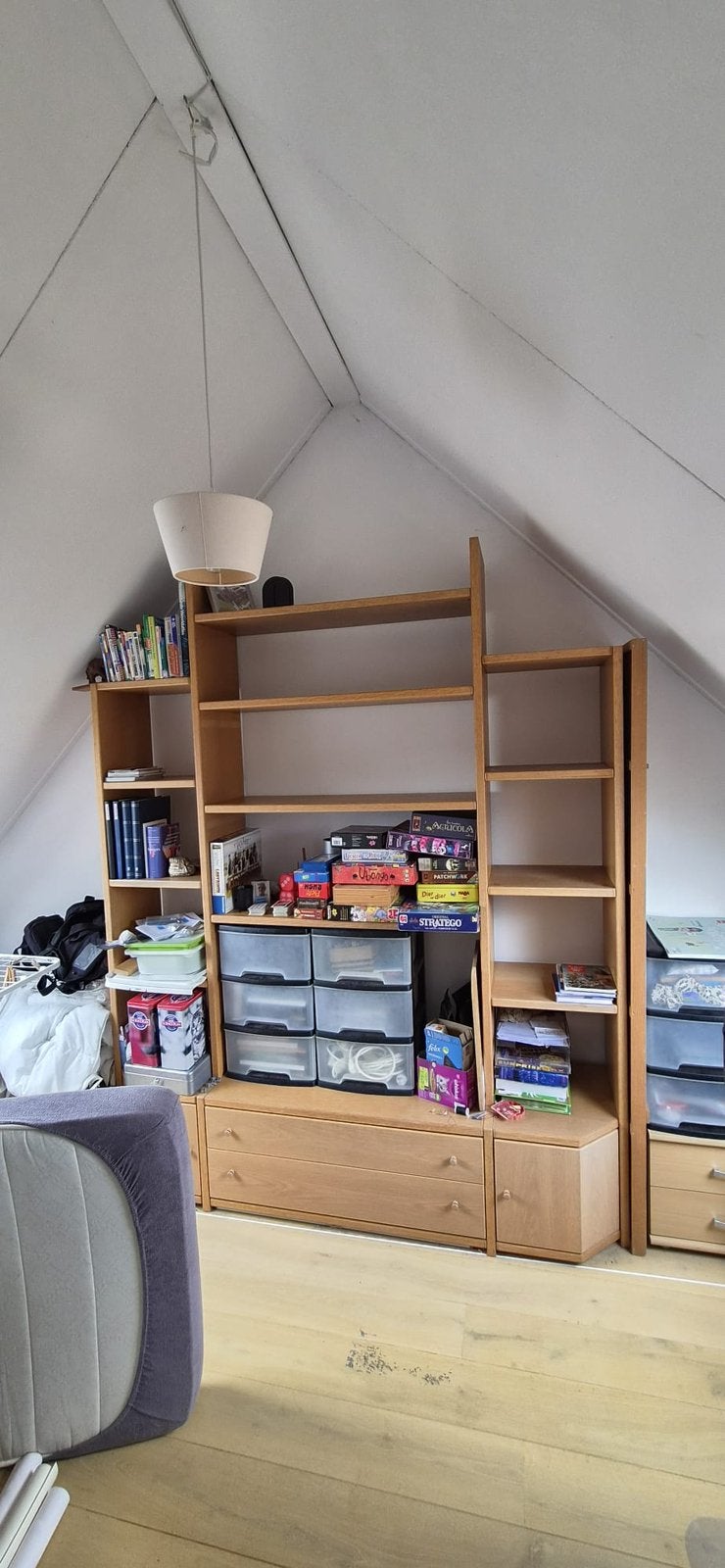 Gratis af te halen! Mooie ruime boekenkast, Ophalen, Gebruikt, Met deur(en), 200 cm of meer