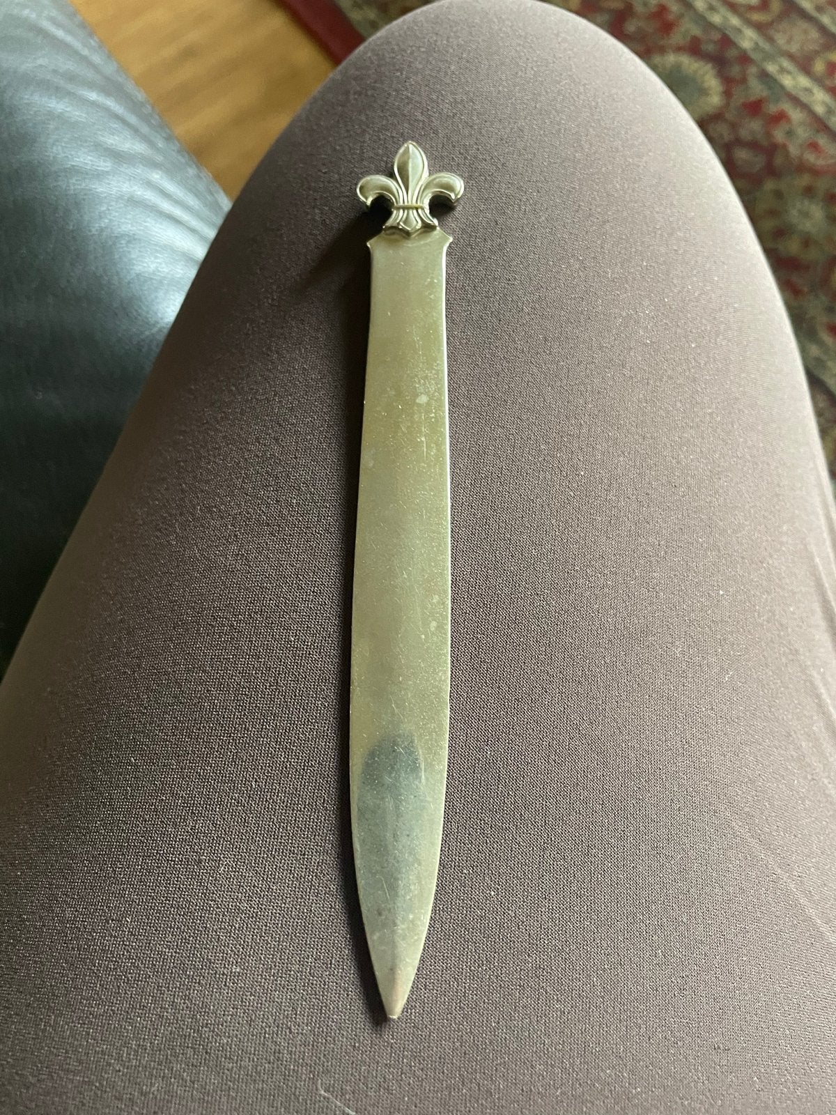 Vintage Briefopener met Fleur-de-lis, Antiek en Kunst, Ophalen of Verzenden