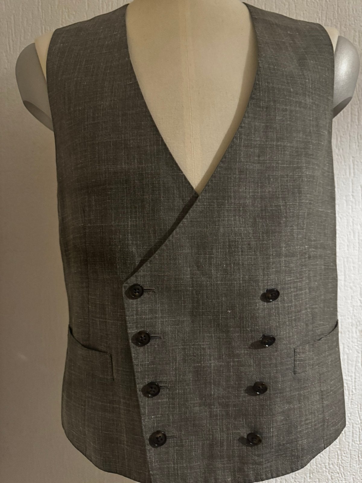 Suitsupply double Breasted Waistcoat, Verzenden, Zo goed als nieuw, Maat 48/50 (M), Groen