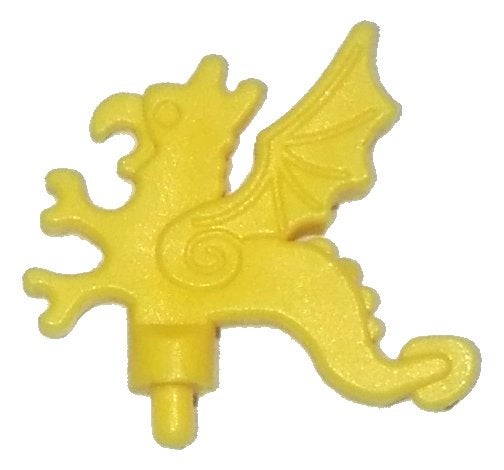 Lego Yellow Minifigure, Plume Dragon, Gebruikt, Lego, Accessoire, Ophalen of Verzenden