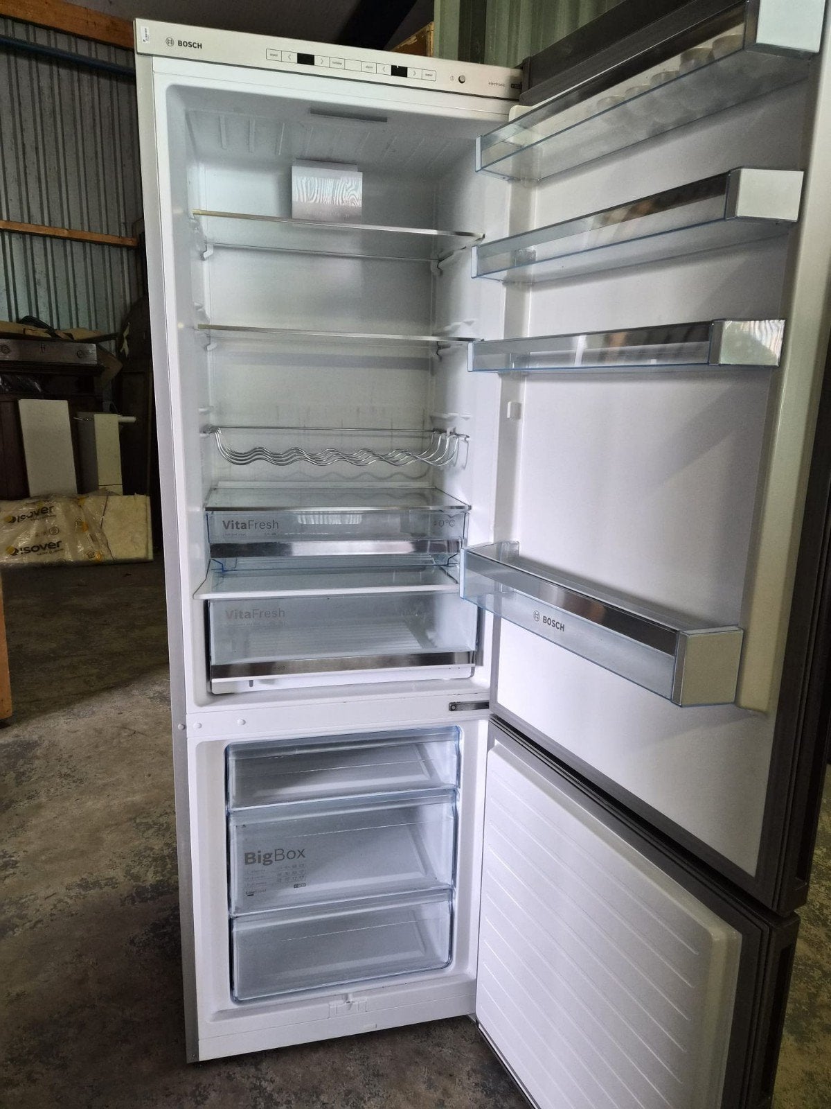 Bosch Koelkast A++++ Extra Breed - 2.01m Hoog, Ophalen, 200 liter of meer, 60 cm of meer, Met aparte vriezer