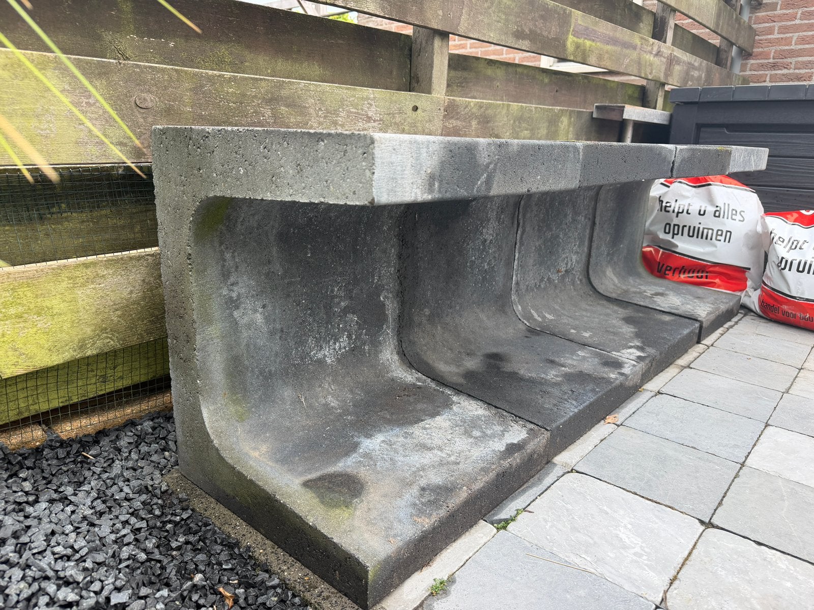 4 stuks betonblokken 40x40x50 U vorm, Ophalen, Beton, Overige typen