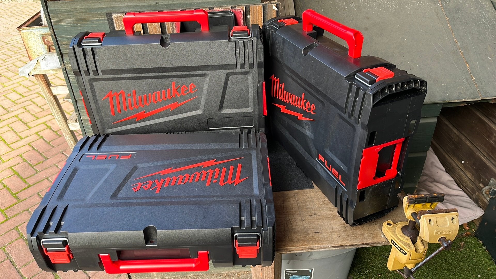 3 Stuks Milwaukee koffers, Ophalen, Zo goed als nieuw