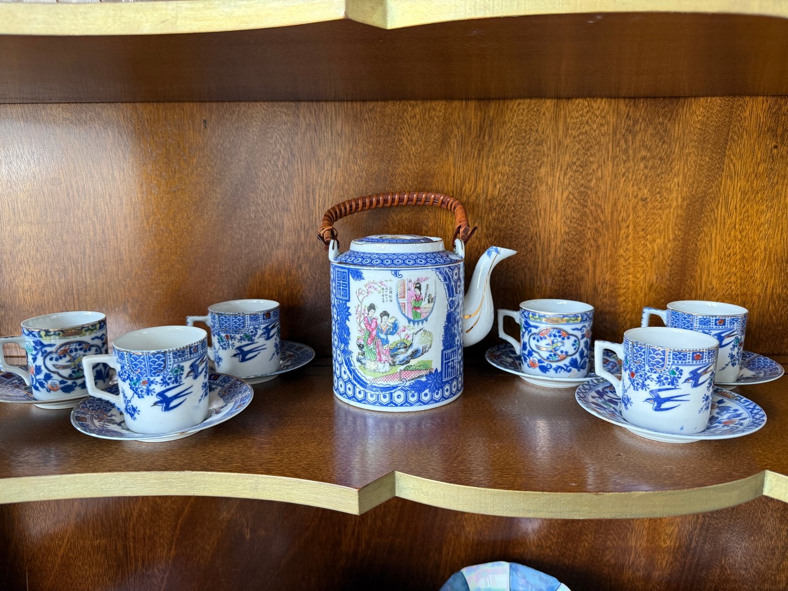 Antiek Japans Imari theeservies (Nippon / Nihon) vroege 20e, Antiek en Kunst, Ophalen of Verzenden
