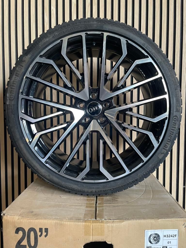 21” AUDI velgen 5x112 A6 C8 A7 en Q3 + continetnal, Auto-onderdelen, Banden en Velgen, 255 mm, Banden en Velgen, Nieuw, Zomerbanden