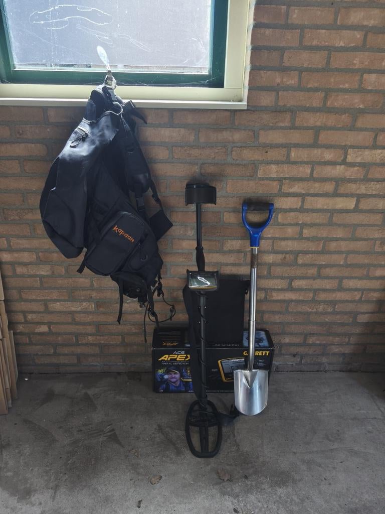 Garrett Ace Apex Metaaldetector met accessoires, Hobby en Vrije tijd, Metaaldetectors, Ophalen, Garrett, Meer dan 30 cm, Zo goed als nieuw