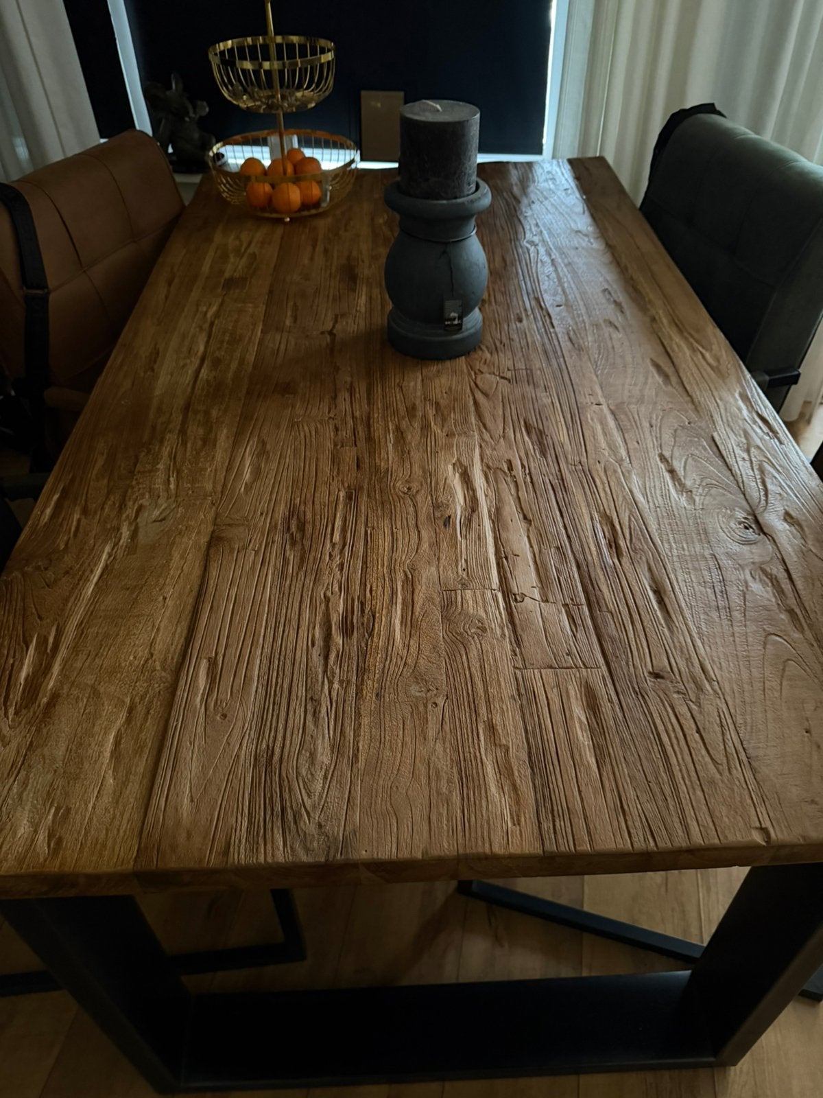 Eettafel, Zo goed als nieuw, 150 tot 200 cm, Vier personen, Rechthoekig