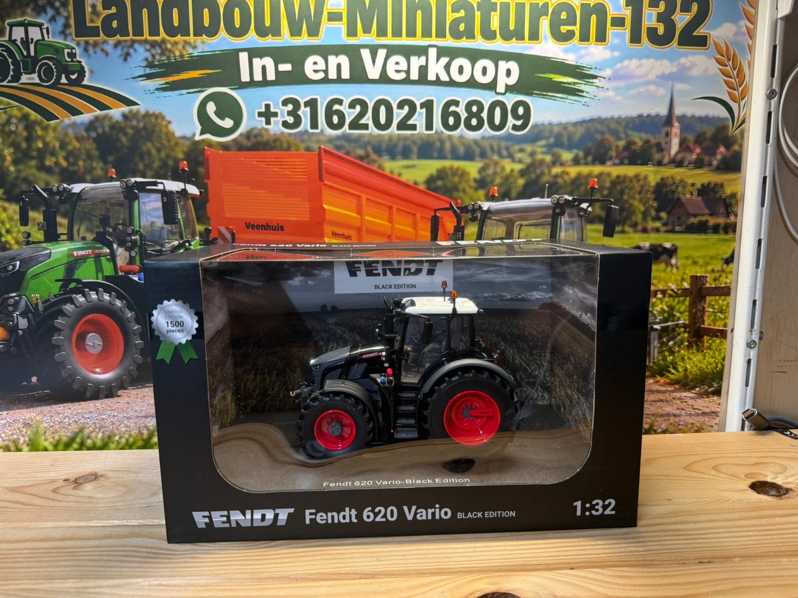 UH FENDT 620 VARIO BLACK EDITION, Hobby en Vrije tijd, Ophalen of Verzenden, Nieuw, Tractor of Landbouw, SIKU
