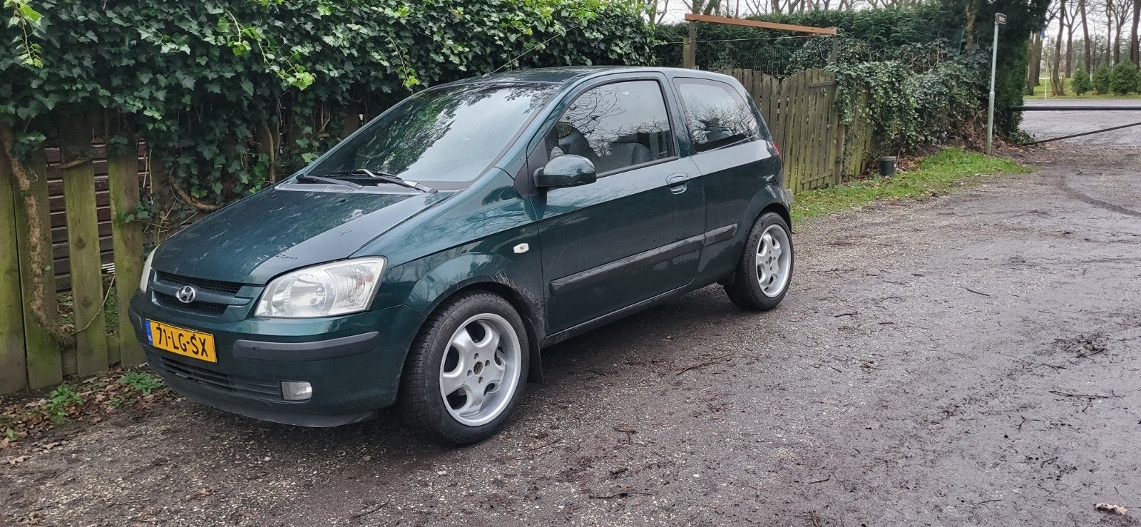 Hyundai Getz 1.3 3DRS AUT 2003 Groen, 450 kg, 40 €/maand, 4 cilinders, 1006 kg