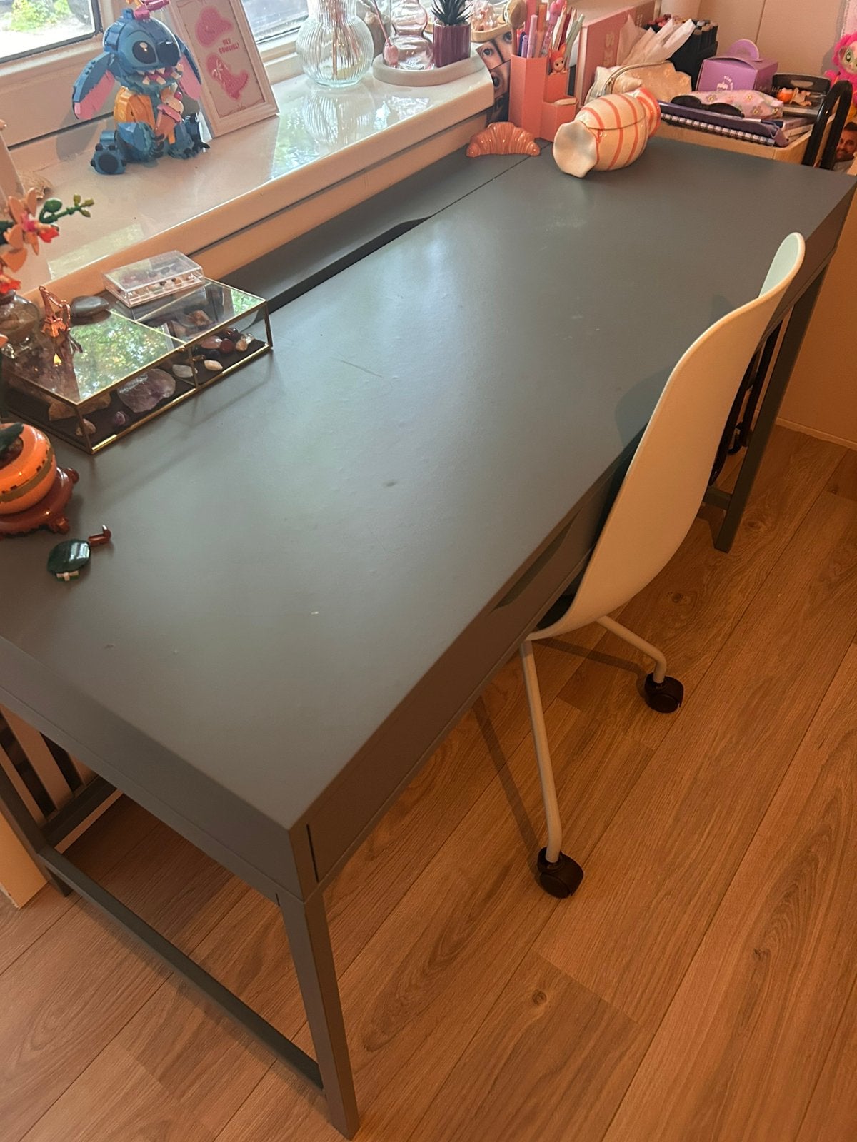 Bureau Alex ikea, Ophalen, Gebruikt, 100 tot 150 cm, Rechthoekig