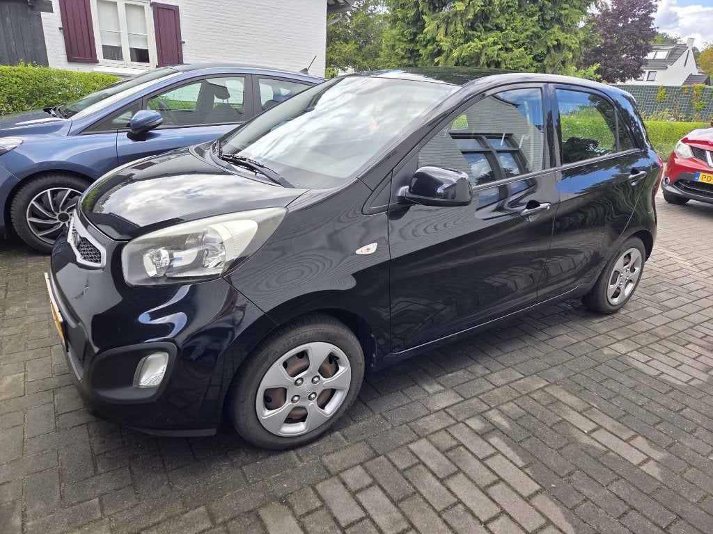 Kia Picanto 1.0 Cvvt 5-DRS 2012 Zwart, Voorwielaandrijving, Stof, Zwart, 400 kg