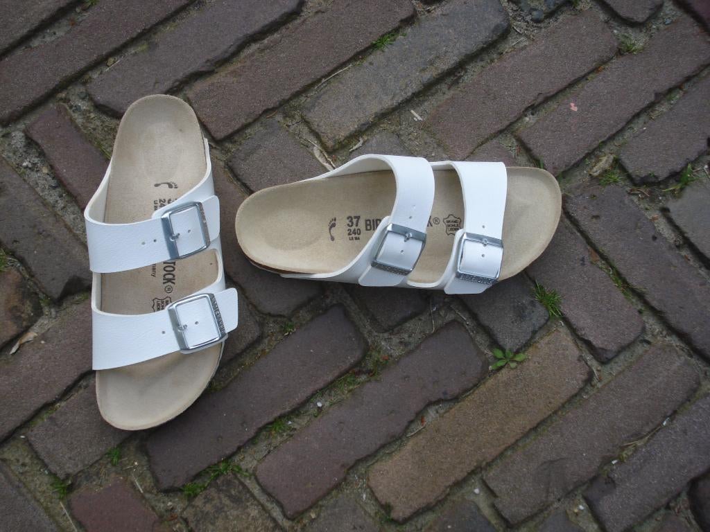 ARIZONA BIRKENSTOCK WIT NIEUW 37 GRATIS VERZENDING PER POST, Slippers, Verzenden, Wit, Nieuw