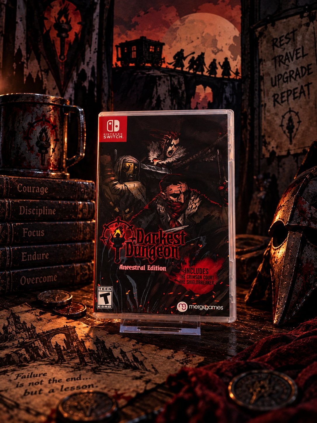 Darkest Dungeon english cover - Nintendo Switch., Avontuur en Actie, 1 speler, Ophalen of Verzenden, Zo goed als nieuw