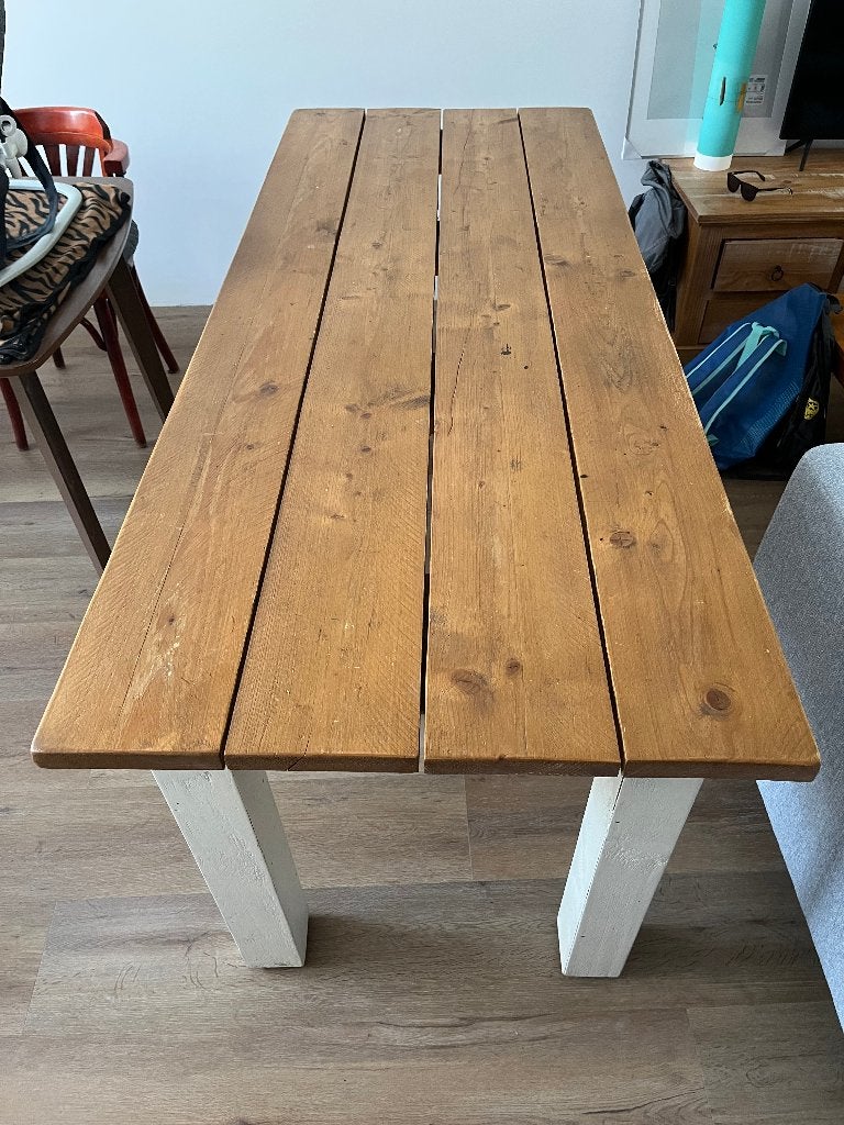 Table, Huis en Inrichting, Tafels | Eettafels, Ophalen, Gebruikt, 50 tot 100 cm, Vijf personen of meer