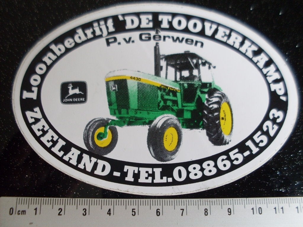 sticker loonbedrijf de tooverkamp P. v. Gerwen zeeland, Verzenden, Zo goed als nieuw, Bedrijf of Vereniging