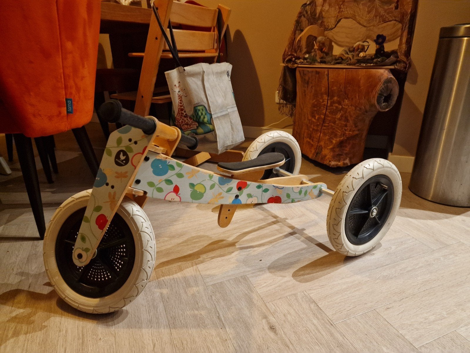 Wishbone 3 in 1 fiets met appelprint, Ophalen, Gebruikt, Overige merken