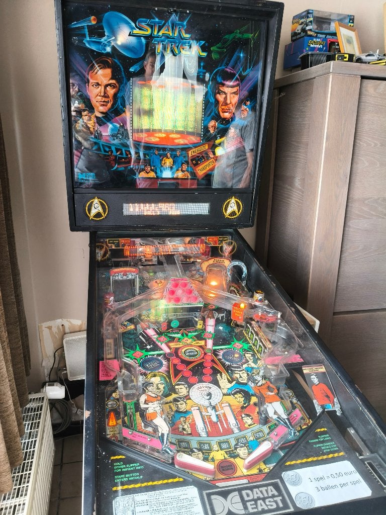 Flipperkast Star Trek, Data East 1991, Ophalen, Gebruikt, Elektronisch, Data East
