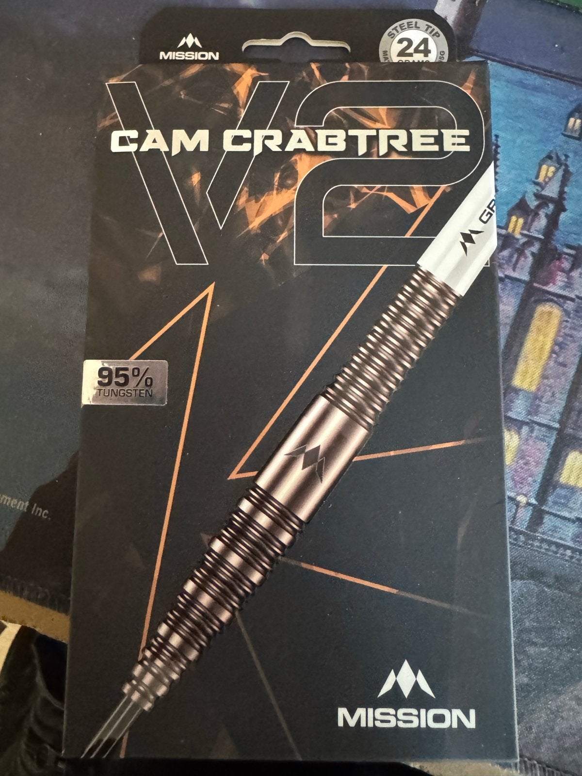 Nieuwe Cam Crabtree V2 Darts 24 gram - Ongebruikt, ., Nieuw, Ophalen of Verzenden, Pijlen
