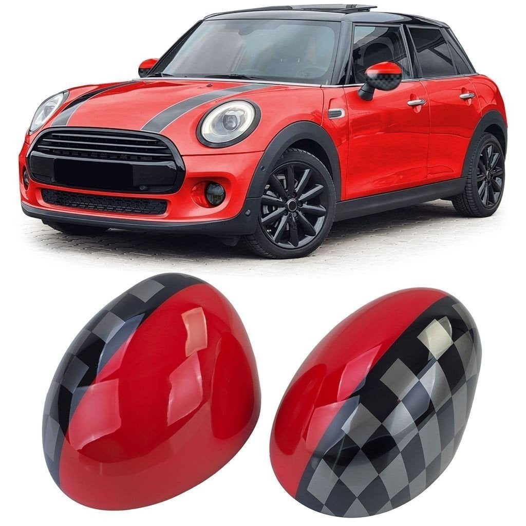 Spiegel Spiegelkappen Voor Mini F54 F55 F56 F57 Union Rood, Verzenden, Automotive Parts, A.parts@hotmail.nl, Trasmolenlaan 12 3447 GZ Woerden