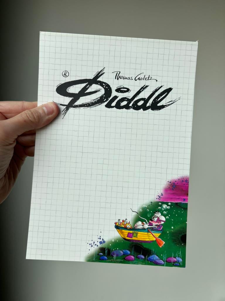 Diddl A5 blok nummer 168 zeldzaam, Verzenden, Diddl, Zo goed als nieuw, Papier, Kaart of Schrift