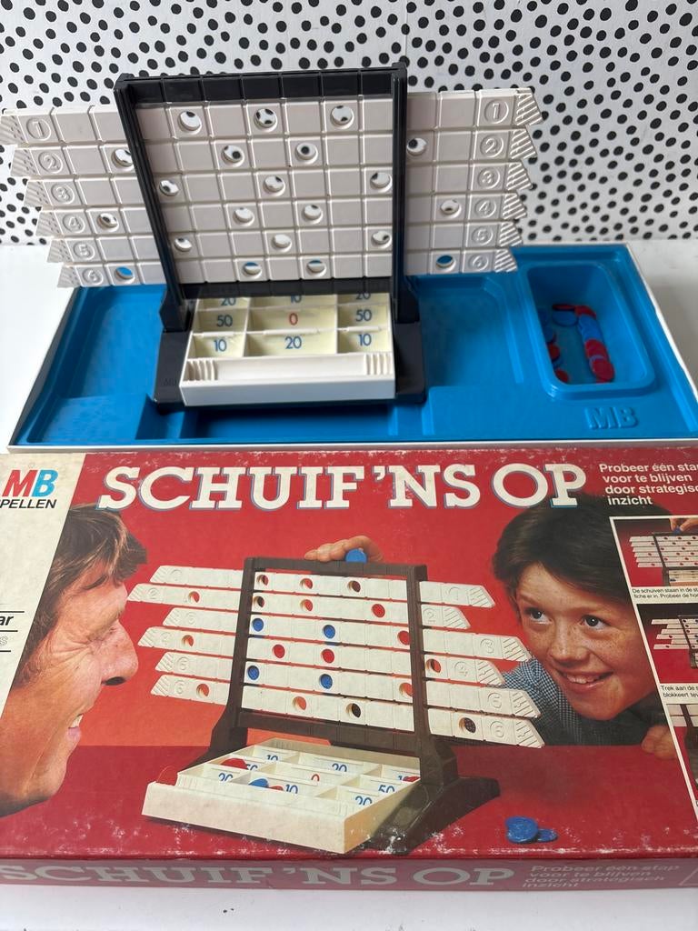 MB Schuif 'ns Op bordspel, Een of twee spelers, Ophalen of Verzenden, Gebruikt