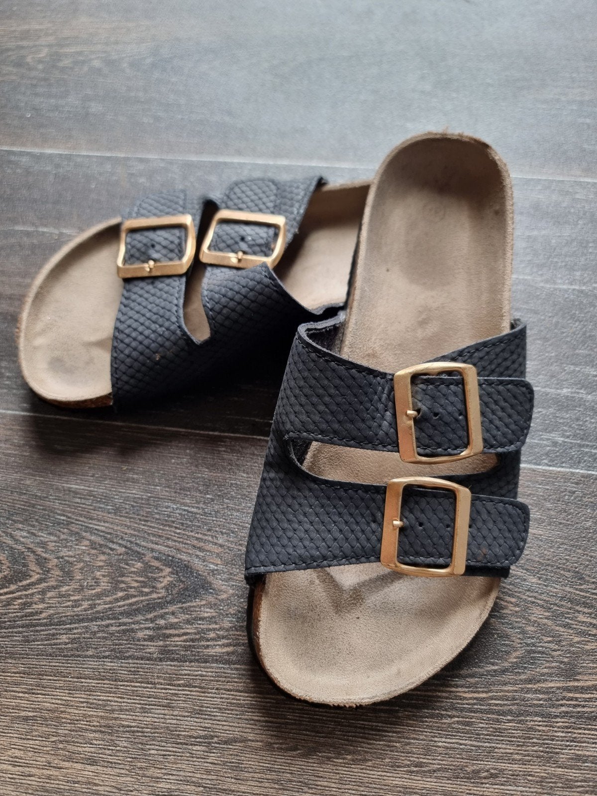 Zwart dames slippers, maat 37 (Y10), Ophalen of Verzenden, Gedragen, Zwart