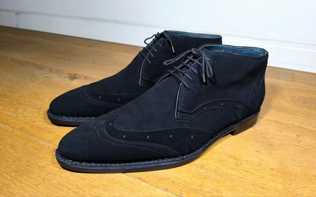 'Floris' Van Bommel Noble Blue herenschoenen maat 8,5 / 42,5, Ophalen, Blauw, Zo goed als nieuw, Van Bommel