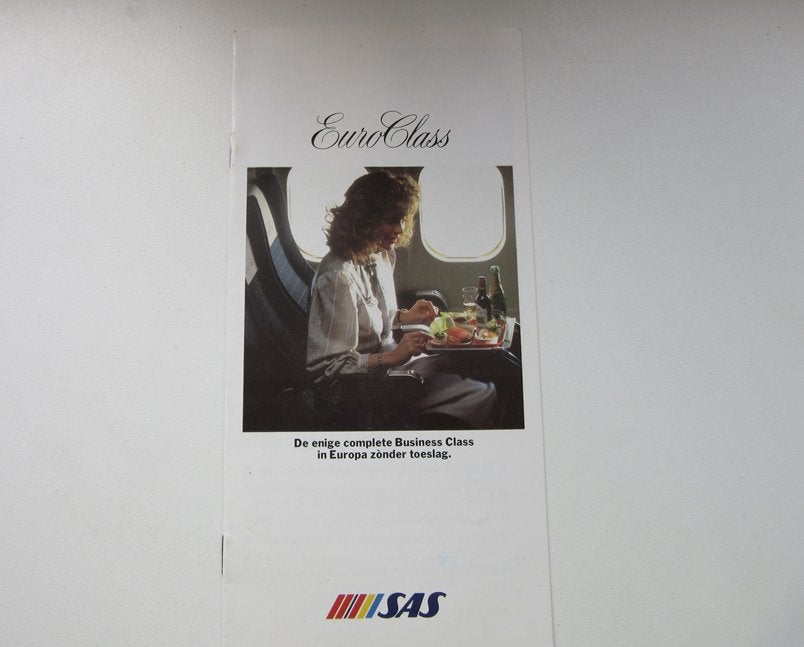 EuroClass SAS brochure - De enige complete business class in, Verzenden, Zo goed als nieuw, Overige typen