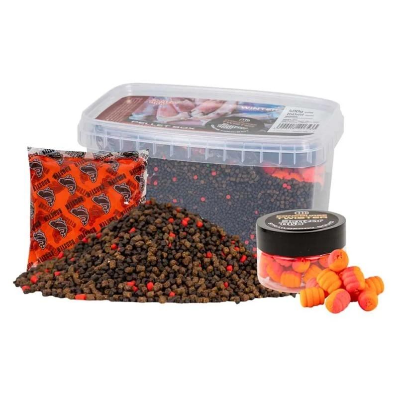 NIEUW Benzar Winter Pellet Box + Liquid + Wafters - Inktvis, Watersport en Boten, Hengelsport | Karpervissen, Ophalen of Verzenden
