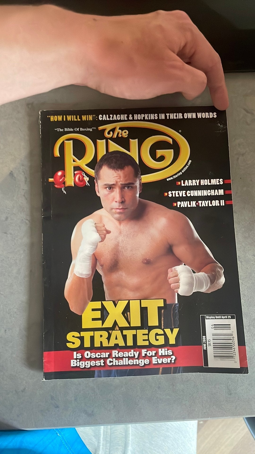 The Ring Magazine - Oscar De La Hoya - Boksen, Boeken, Ophalen of Verzenden, Zo goed als nieuw, Overige typen