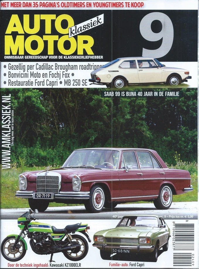AMK 9 2024 : Mercedes Benz 250 SE - Ford Capri 1500 - Saab, Ophalen of Verzenden, Gelezen, Algemeen