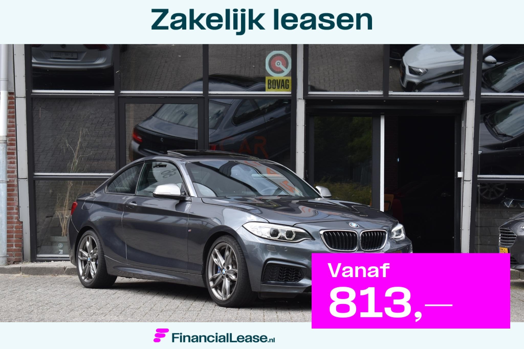 BMW 2-serie Coupé M235i High Executive Keyless Pano H/K Cam, Dealer onderhouden, Achterwielaandrijving, Gebruikt, Met garantie (alle)