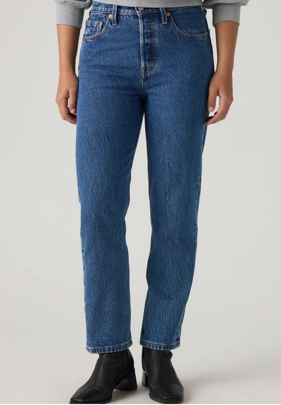 Levi’s 501 Crop jeans, W25 L26, Ophalen of Verzenden, Gedragen, Blauw, W27 (confectie 34) of kleiner