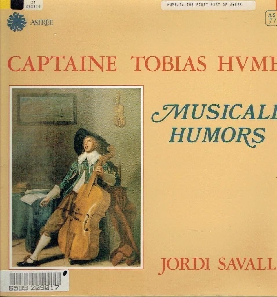 Captaine Tobias Hvme , Jordi Savall – Musicall Humors, Cd's en Dvd's, Kamermuziek, Verzenden, Zo goed als nieuw, 12 inch
