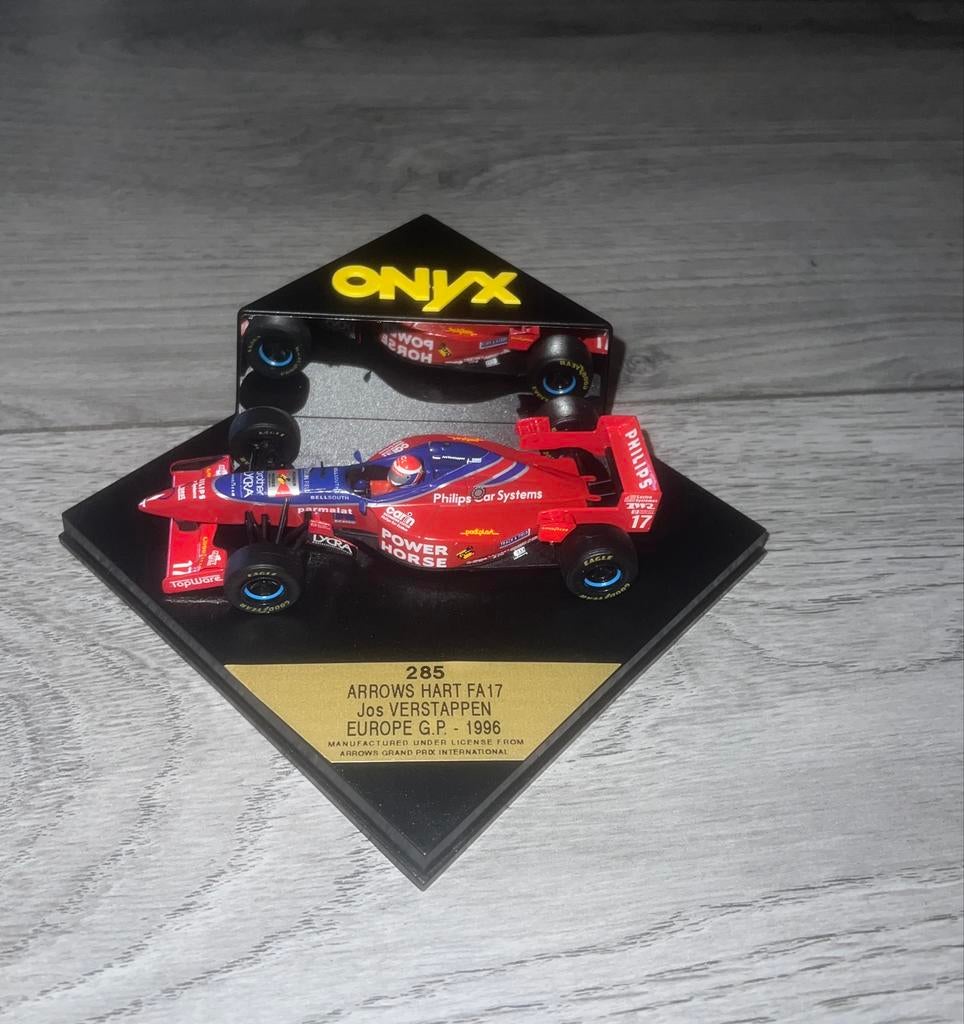 Jos Verstappen Arrows Hart FA17 GP Europa 1996 F1 model, Overige merken, 1:50 of kleiner, Auto, Ophalen of Verzenden