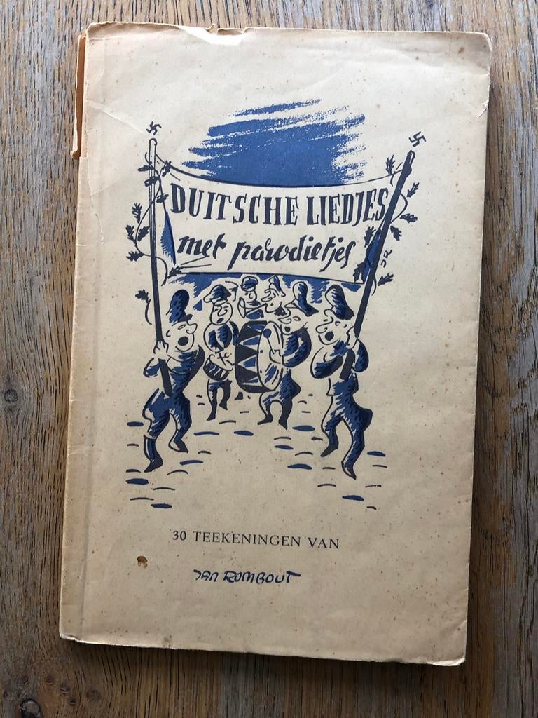 Duitsche Liedjes met parodietjes -  tekeningen Jan Rombout, Ophalen of Verzenden, Gelezen, Cartoons