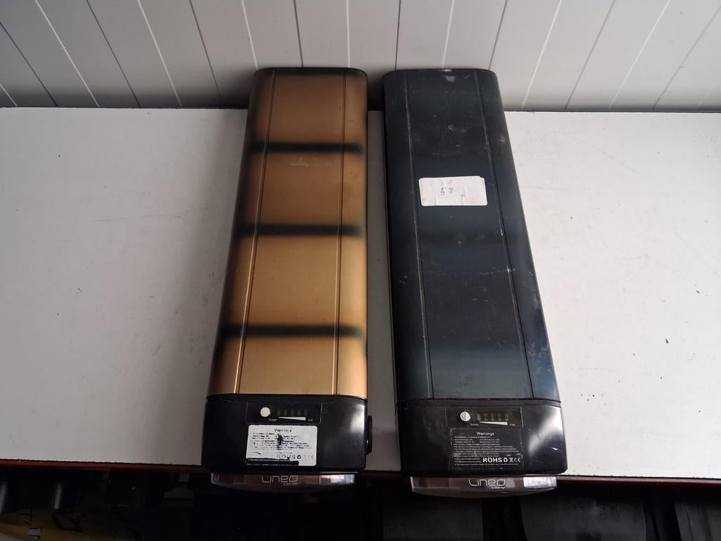 2 stuks defecte fiets accu's Trenergy 36volt, Trenergy, Www.Trenergy.nl, Ophalen of Verzenden, Pyter jurjensstrjitte stiens