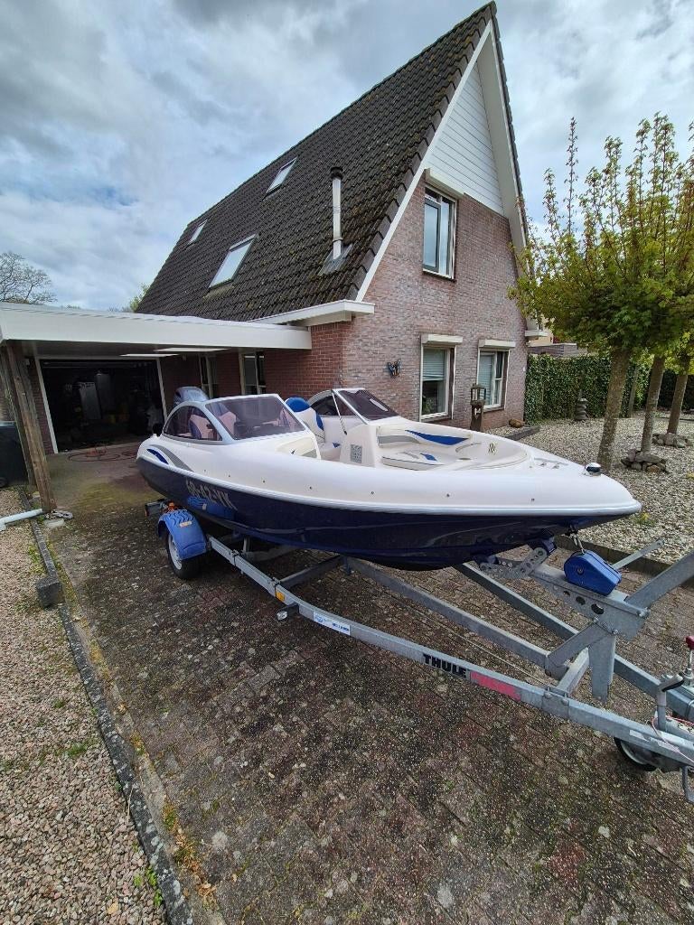 Fibrafort Topcraft 505, Ophalen, Gebruikt, 70 tot 120 pk, Buitenboordmotor