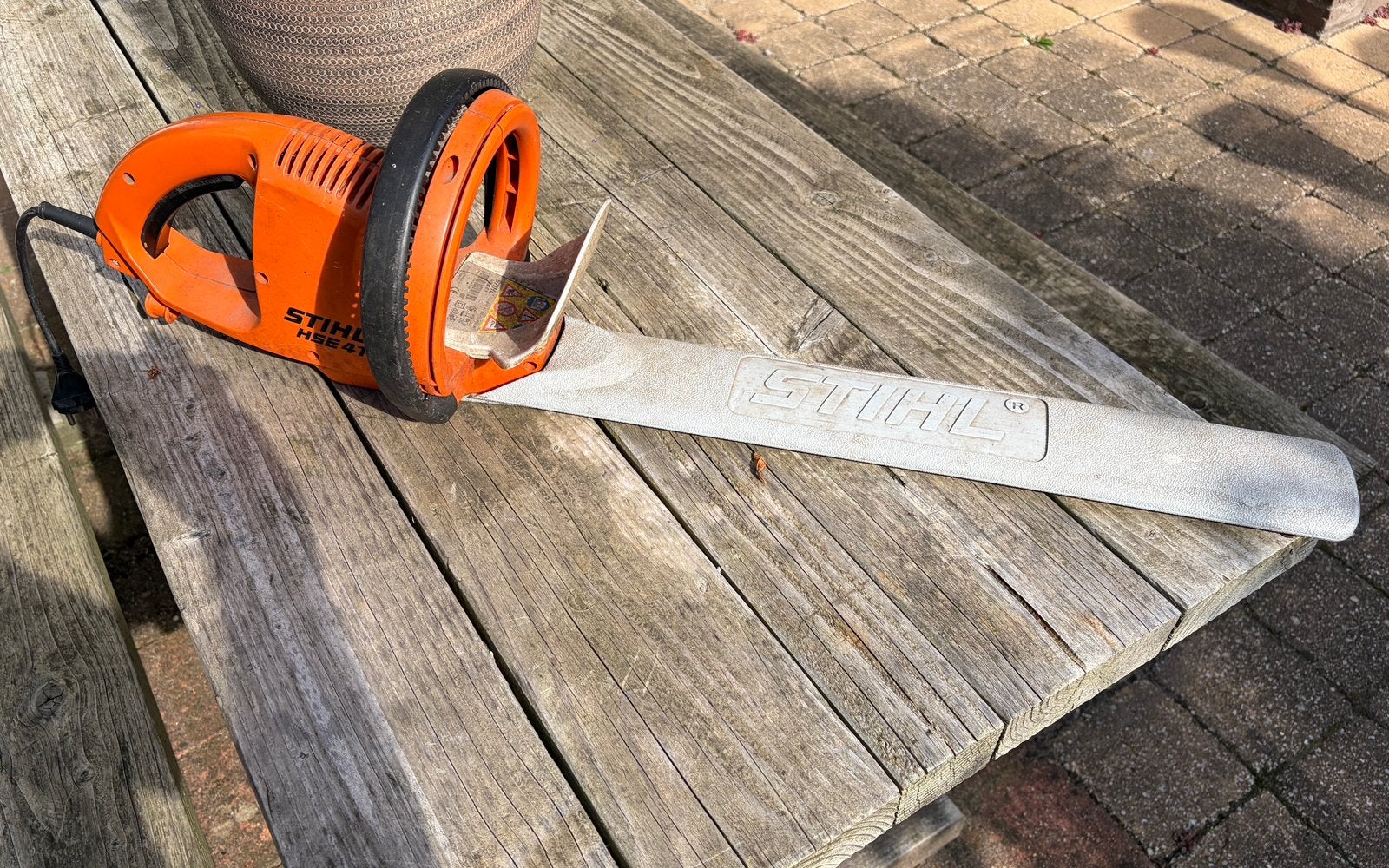 Stihl HSE41 electrische heggeschaar, Tuin en Terras, Ophalen, Gebruikt, Elektrisch