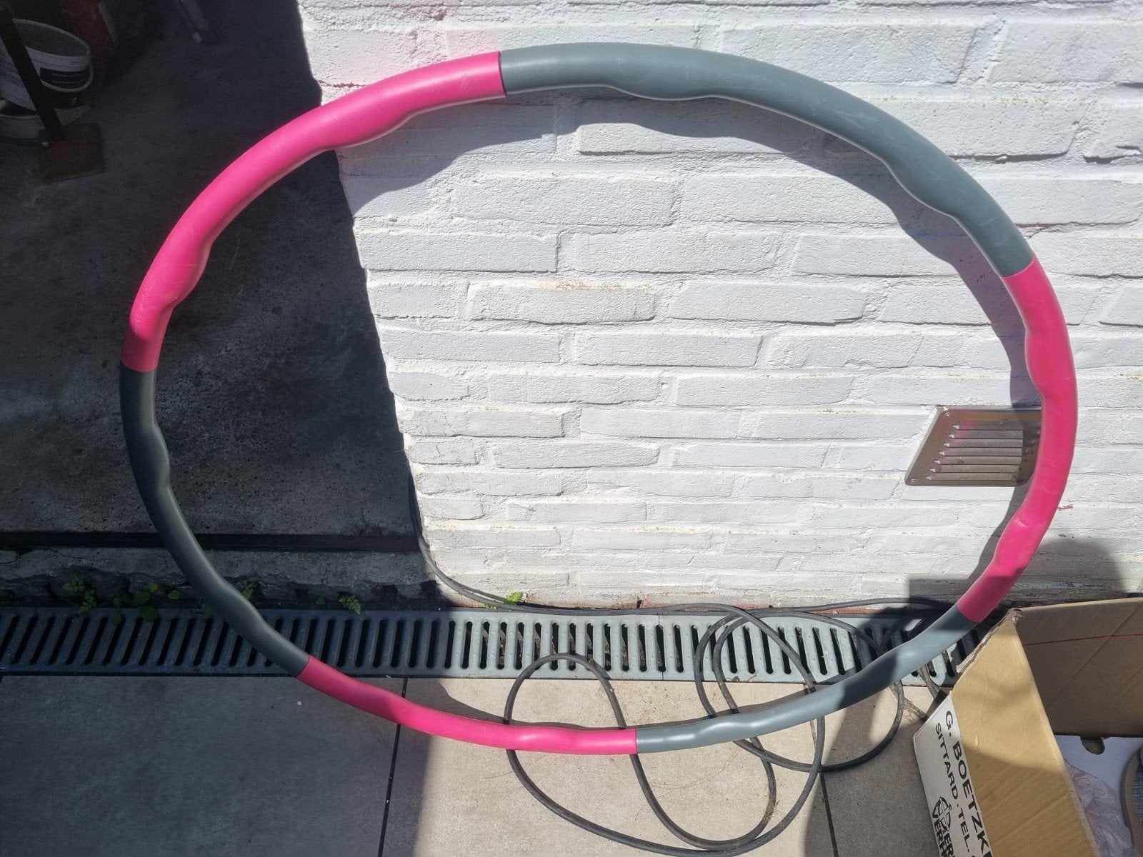 Weighted hoelahoep en Sportbay Waist Trimmer, Sport en Fitness, Ophalen, Gebruikt, Buik, Overige typen