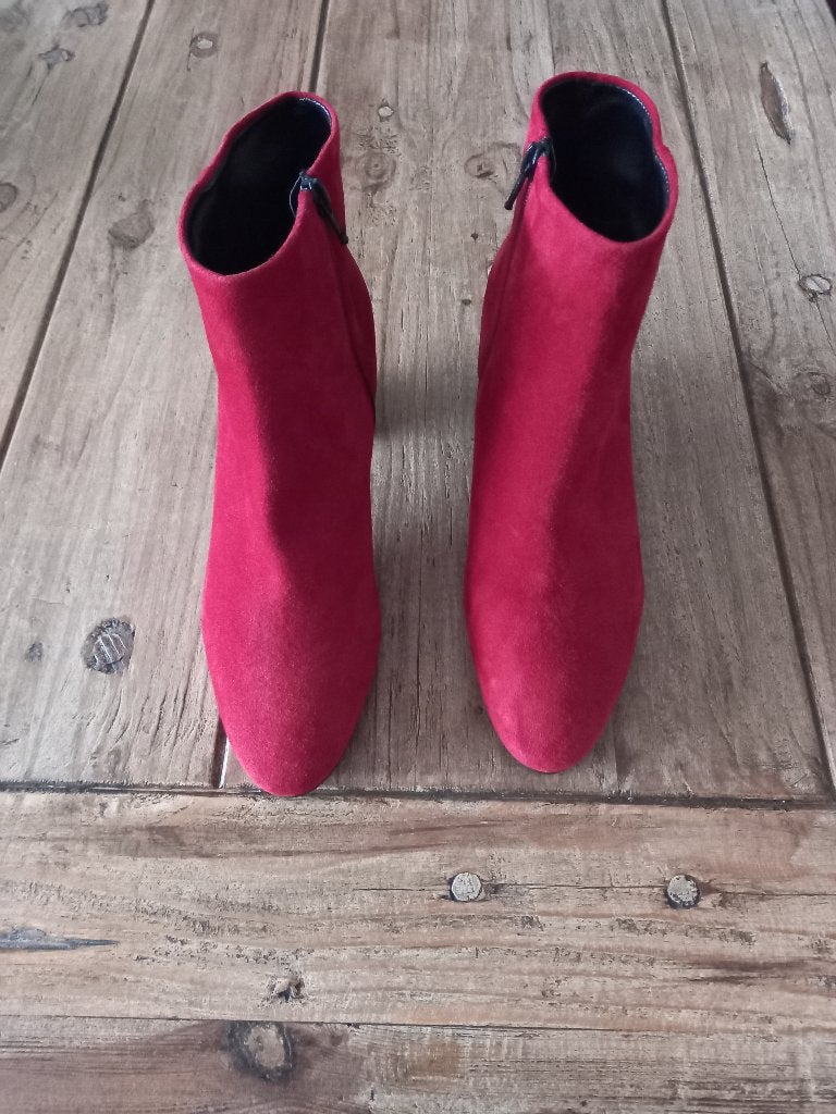Laarzen van Manfield maat 40, Ophalen of Verzenden, Nieuw, Rood, Lage of Enkellaarzen
