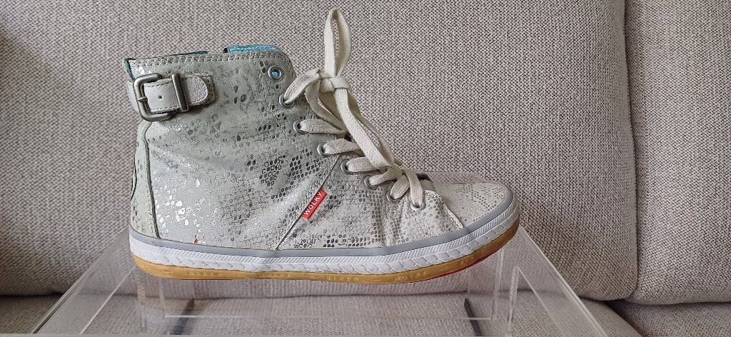 Superleuke WOLKY halfhoge sneakers     maat 37, Wolky, Verzenden, Grijs, Sneakers of Gympen