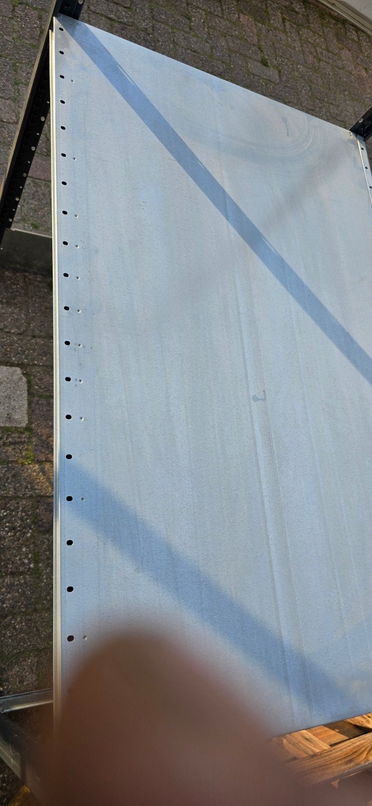 Grootvakstelling met gedeelte hangstelling. Dexion hi280, Ophalen, Gebruikt