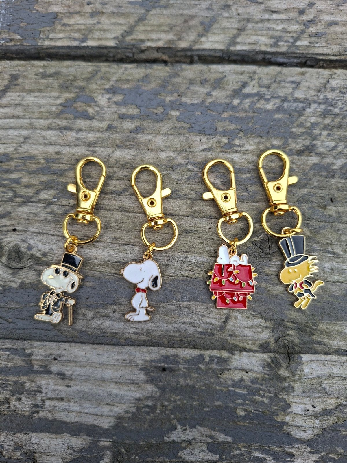 Sleutelhanger 4 stuks Snoopy Woodstock, Verzamelen, Ophalen of Verzenden, Nieuw