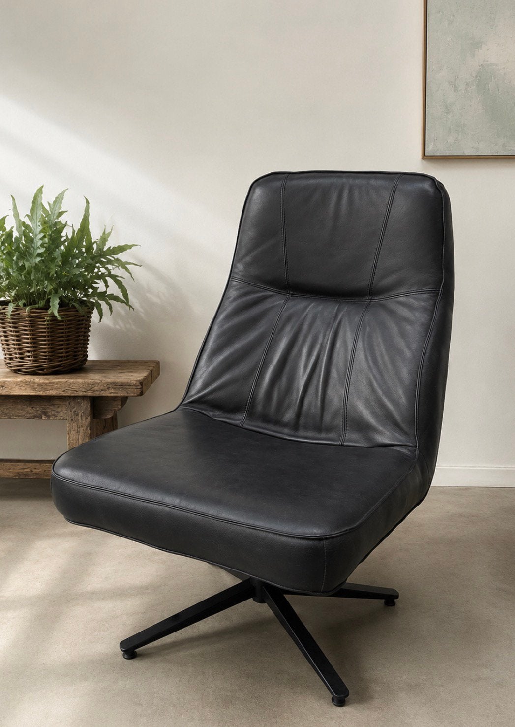 Zgan fauteuil Dylan vintage kenia leer gekocht bij De Pagter, Ophalen of Verzenden, Zo goed als nieuw, 50 tot 75 cm, Leer