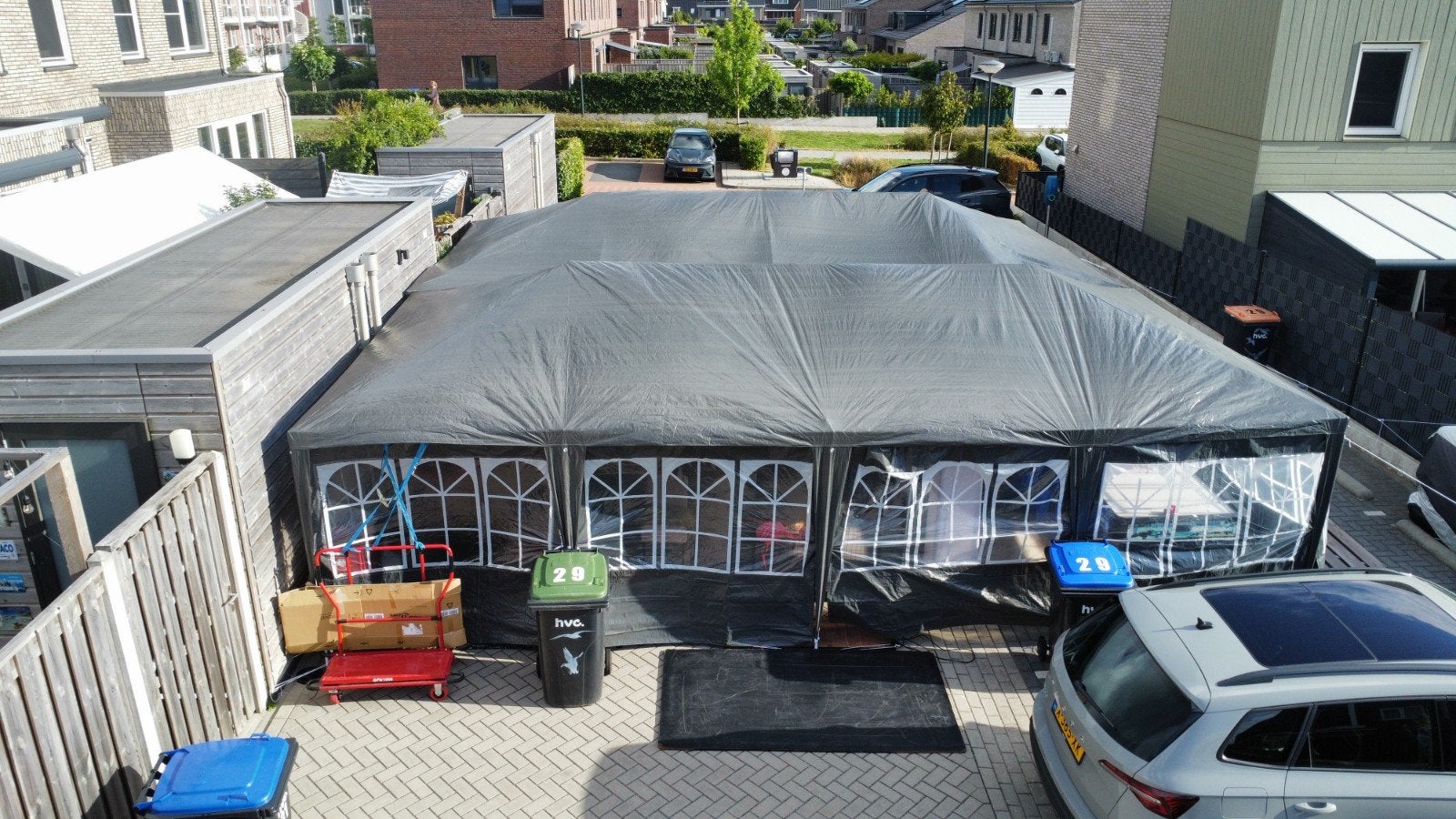 Te huur : 3 Ruime partytenten met ramen -, Ophalen, 8 meter of meer