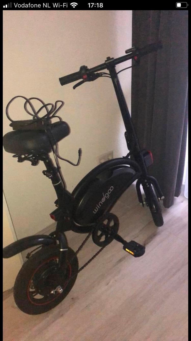 Windgoo b3, compacte elektrische fiets! (Remmen stuk), Minder dan 30 km per accu, Zo goed als nieuw, Minder dan 47 cm, Ophalen