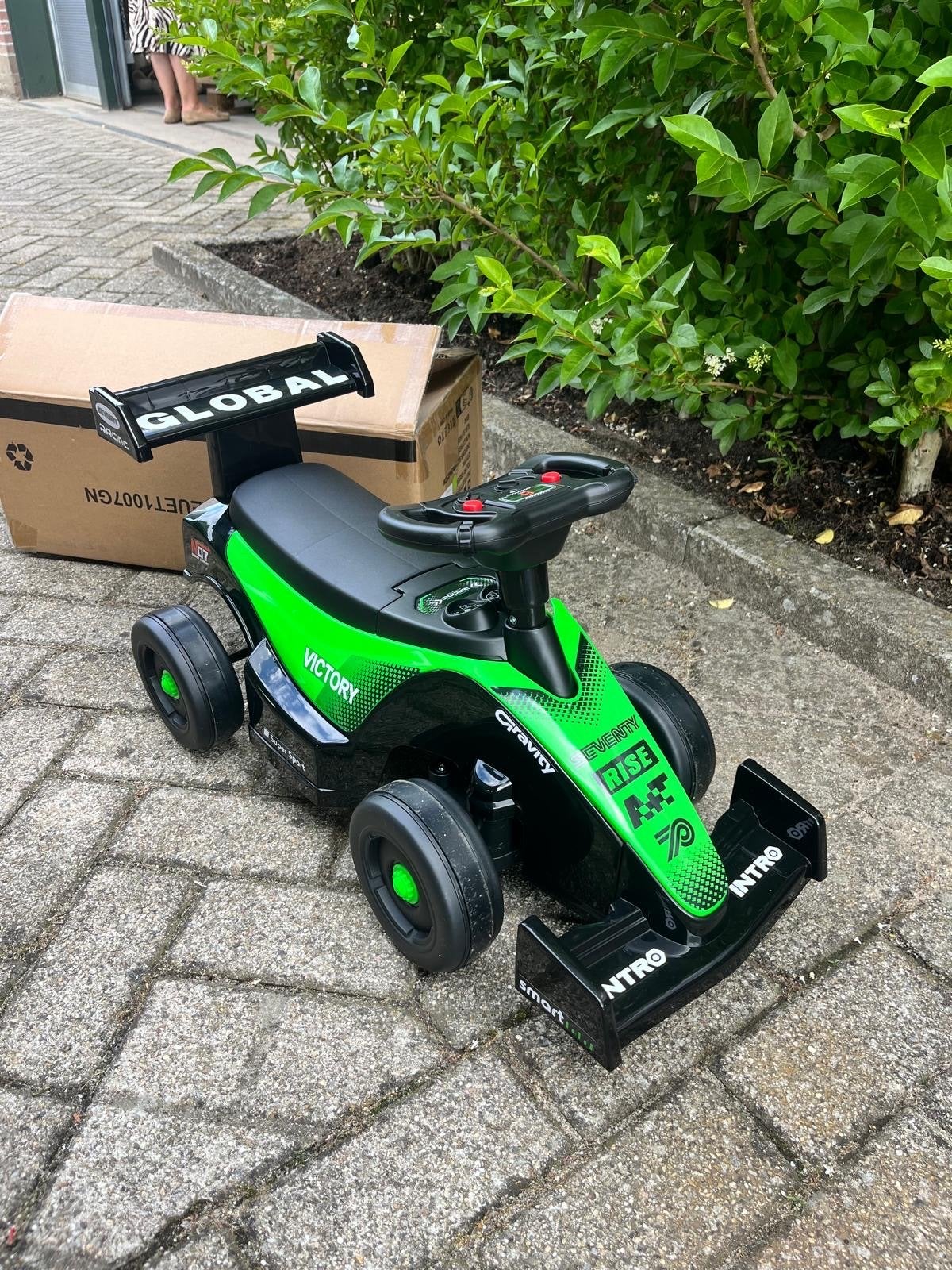 Groene Formule 1 Race Loopauto - Nieuw!, Ophalen of Verzenden, Nieuw, Loopvoertuig