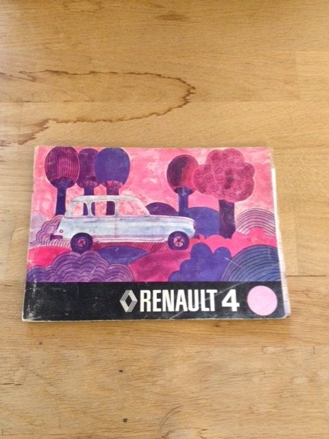 Renault 4      Instructieboekje      (1975)     -      NL, Ophalen of Verzenden
