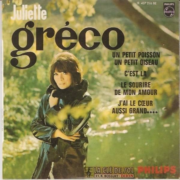 MINT SINGLE Juliette Gréco Un Petit Poisson, Un Petit OiSEAU, Verzenden, 7 inch, Zo goed als nieuw, EP